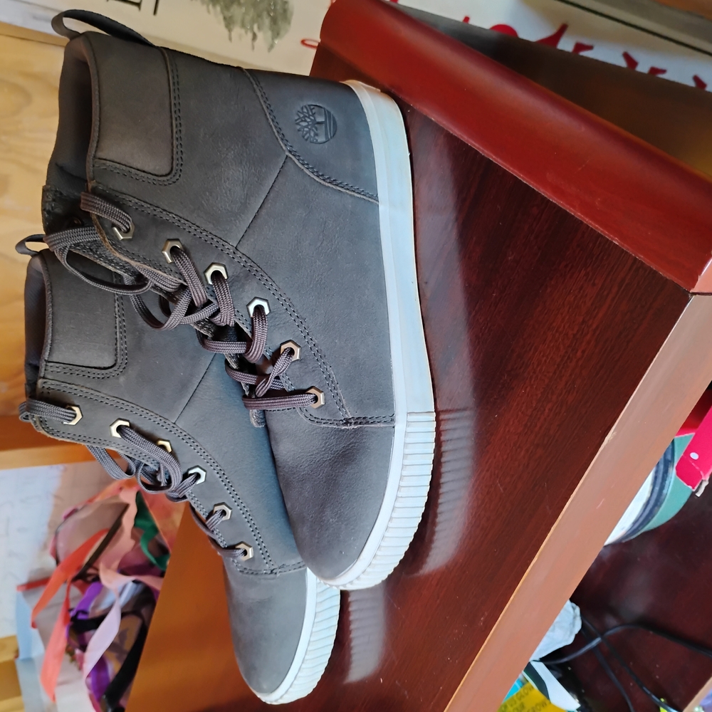 Timberland Gray High-Top Sneakers